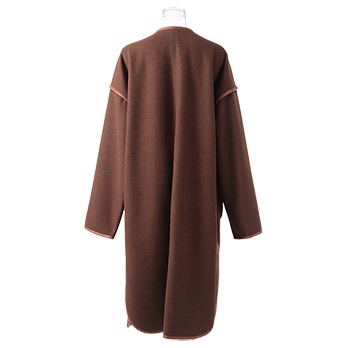 LEATHER PIPING CAPE COAT　コート 詳細画像