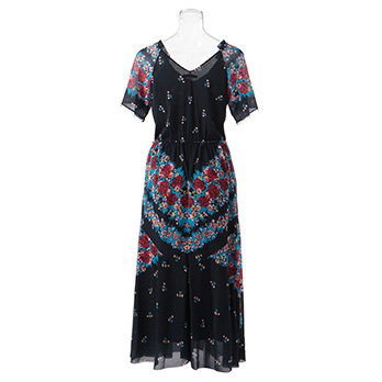 【期間限定】GRADIENT PRINT STRETCH NETTING　ワンピース 詳細画像