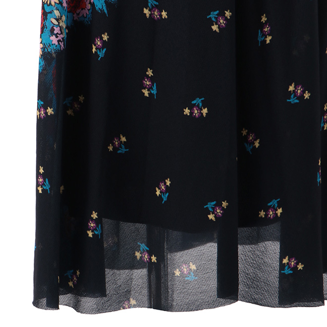 【期間限定】GRADIENT PRINT STRETCH NETTING　ワンピース 詳細画像 ブルー系マルチ 8