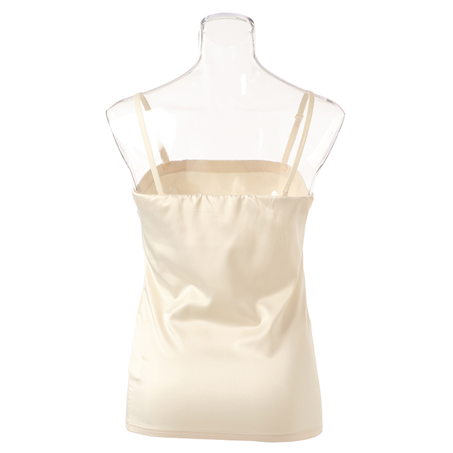 【期間限定】サテンキャミソール  詳細画像 ホワイト 3