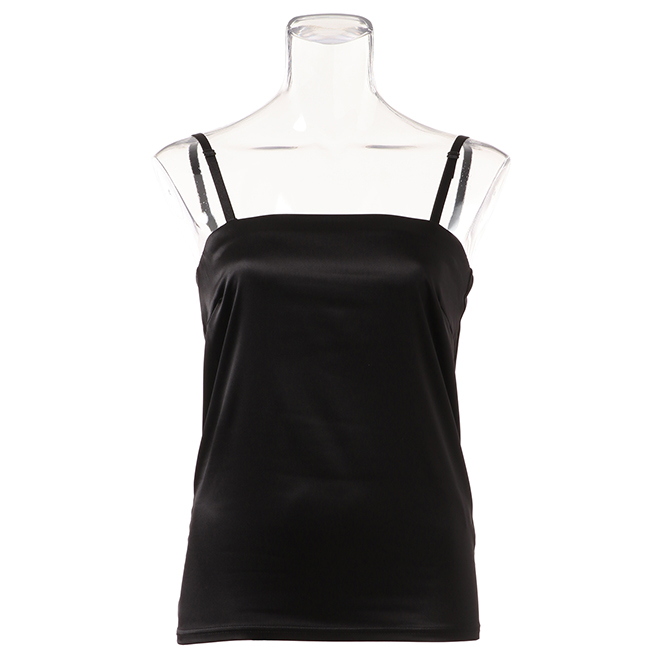 【期間限定】サテンキャミソール  詳細画像 ブラック 1