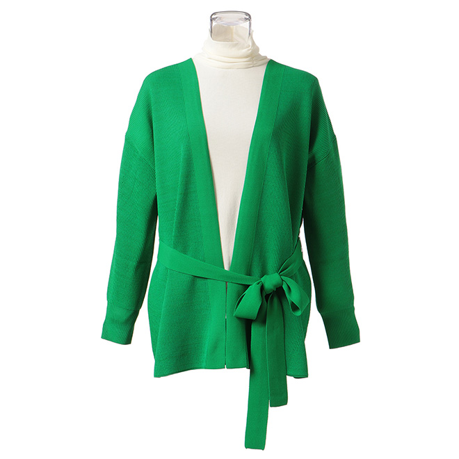 MULTI RIB KNIT カーディガン 詳細画像 グリーン 1