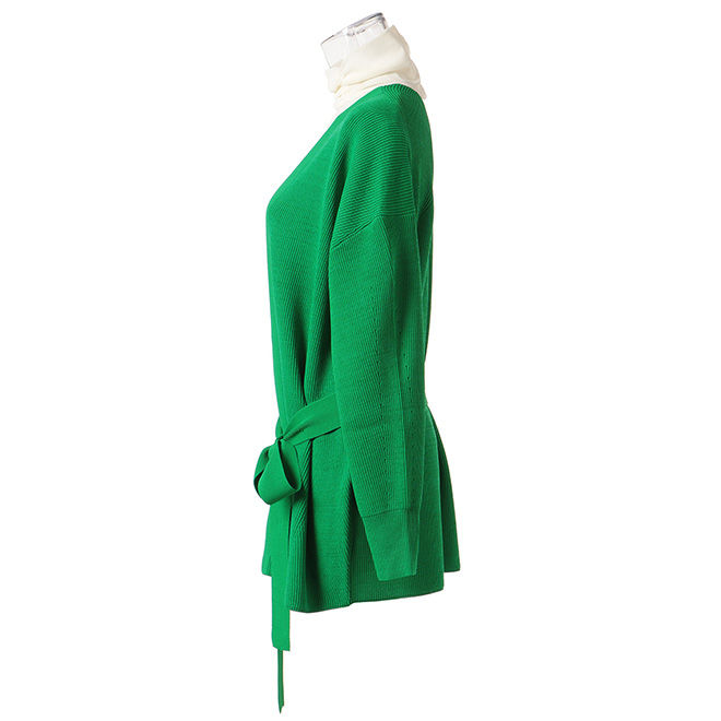 MULTI RIB KNIT カーディガン 詳細画像 グリーン 2