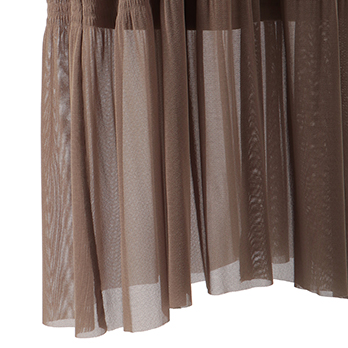 SOLID NETTING MAJOLICA PLEATS　ドレス 詳細画像
