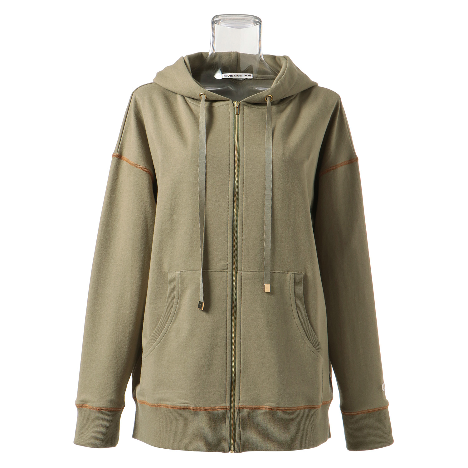 Wlc 配色ステッチ前開きパーカー Vivienne Tam ヴィヴィアンタム 公式オンラインストア