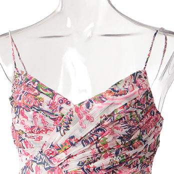 STAR FLORAL PRINT ON VISCOSE　ドレス 詳細画像