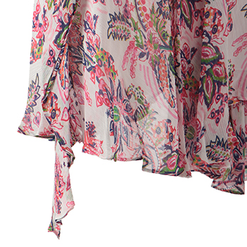 STAR FLORAL PRINT ON VISCOSE　ドレス 詳細画像