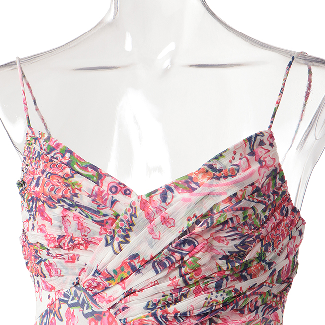 STAR FLORAL PRINT ON VISCOSE　ドレス 詳細画像 ピンク系マルチ 5