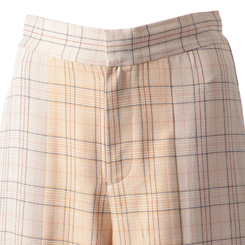 POLYESTER PATCH PANEL SUITING　パンツ 詳細画像