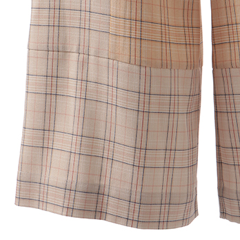 POLYESTER PATCH PANEL SUITING　パンツ 詳細画像