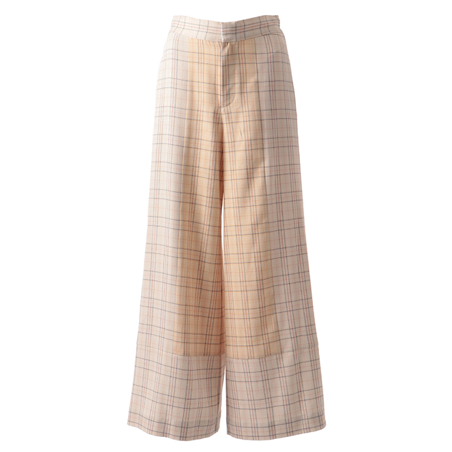 POLYESTER PATCH PANEL SUITING　パンツ 詳細画像 ベージュ 1