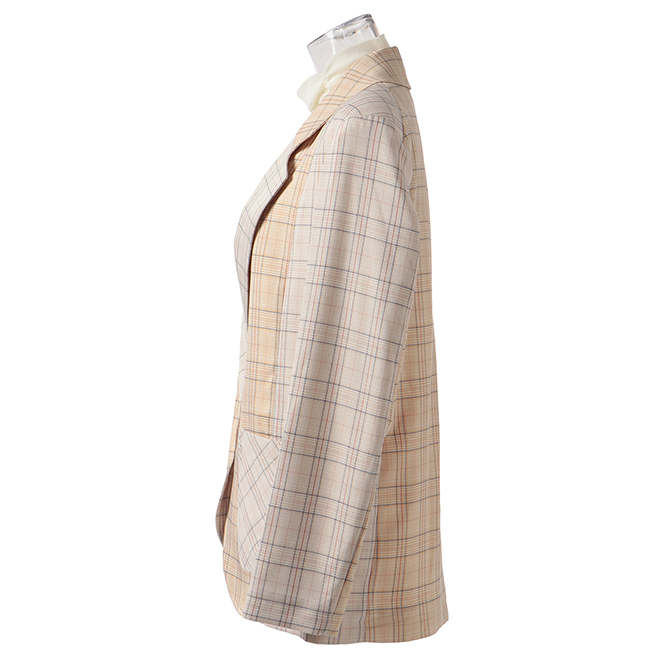 POLYESTER PATCH PANEL SUITING　ジャケット 詳細画像 ベージュ 2