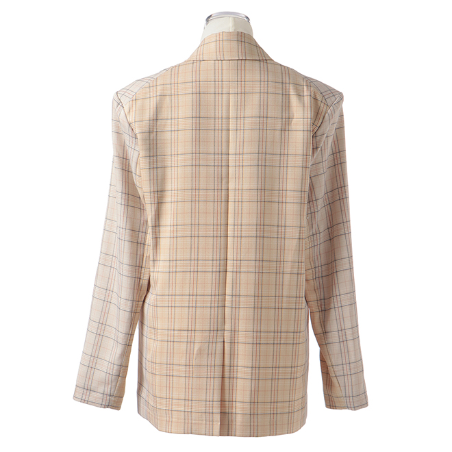 POLYESTER PATCH PANEL SUITING　ジャケット 詳細画像 ベージュ 3