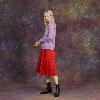 THREE-DIMENSIONAL PLEATED SKIRT　