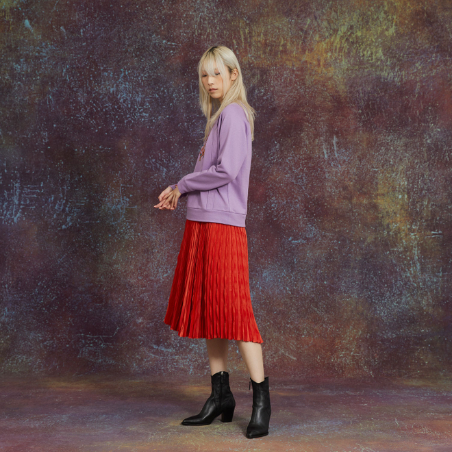 THREE-DIMENSIONAL PLEATED SKIRT　 詳細画像 オレンジ 1