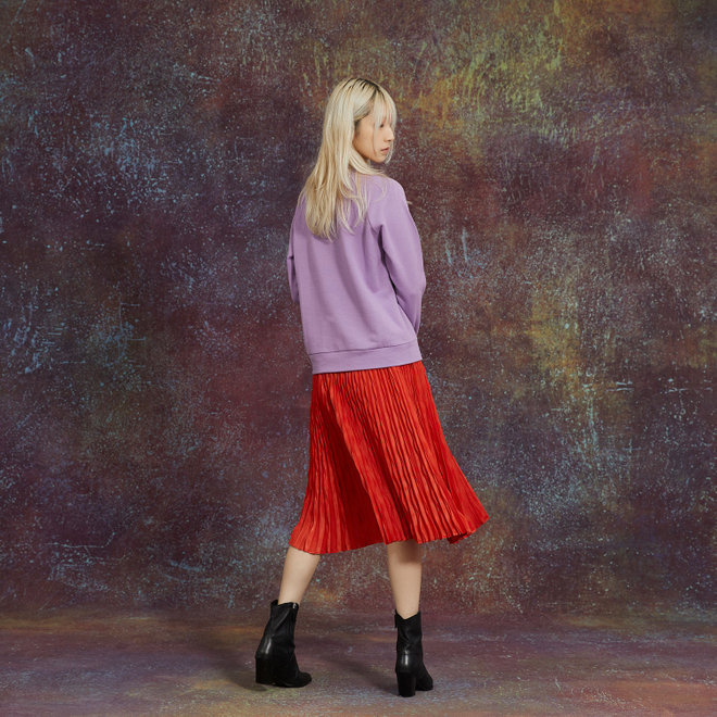 THREE-DIMENSIONAL PLEATED SKIRT　 詳細画像 オレンジ 3