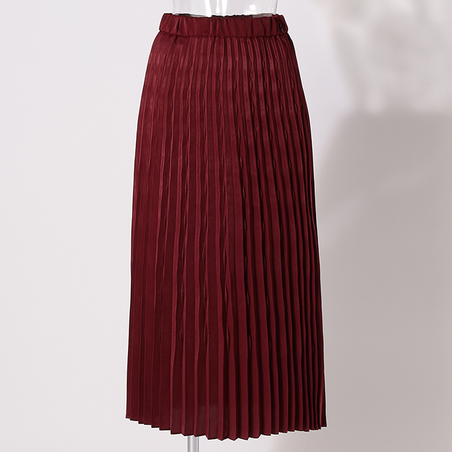 THREE-DIMENSIONAL PLEATED SKIRT　 詳細画像 レッド 1