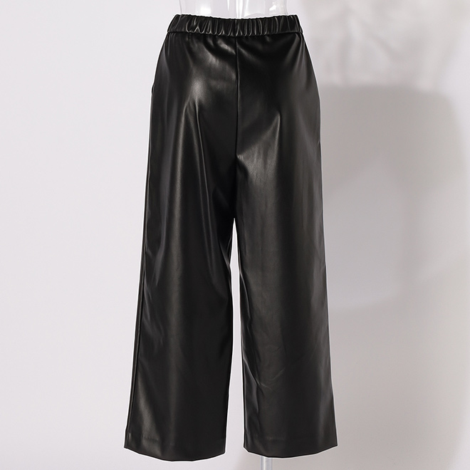 WL フェイクレザー　パンツ 詳細画像 ブラック 3