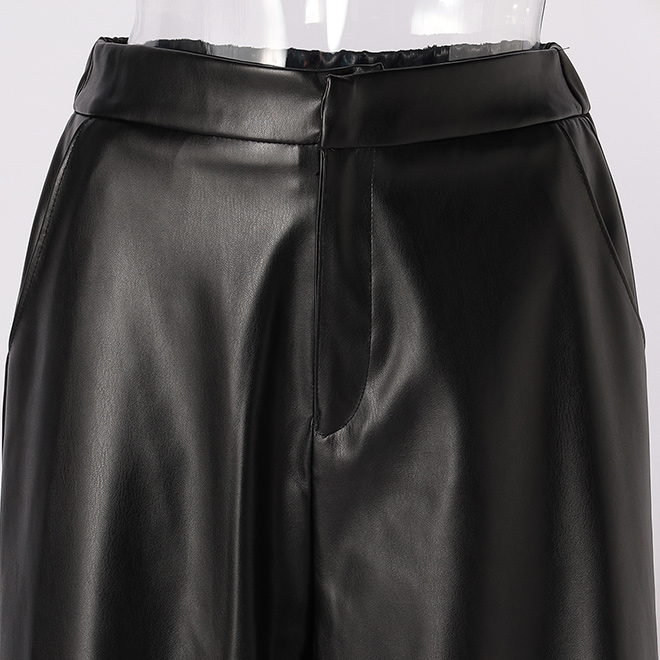 WL フェイクレザー　パンツ 詳細画像 ブラック 4