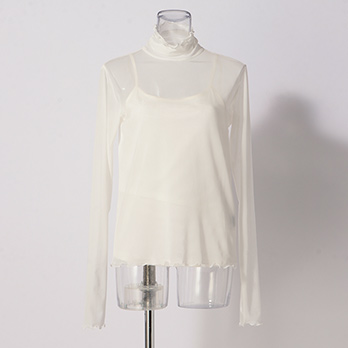 SOLID NET INNER　ブラウス