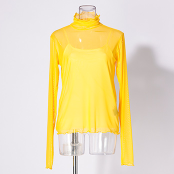 SOLID NET INNER　ブラウス