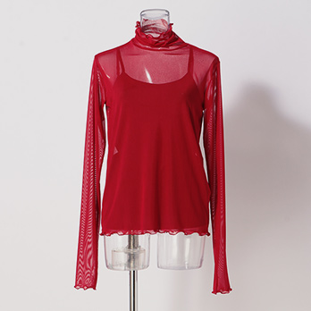 SOLID NET INNER　ブラウス