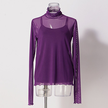 SOLID NET INNER　ブラウス