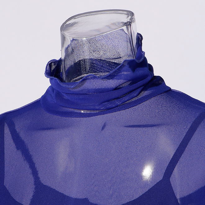 SOLID NET INNER　ブラウス 詳細画像 ネイビー 4