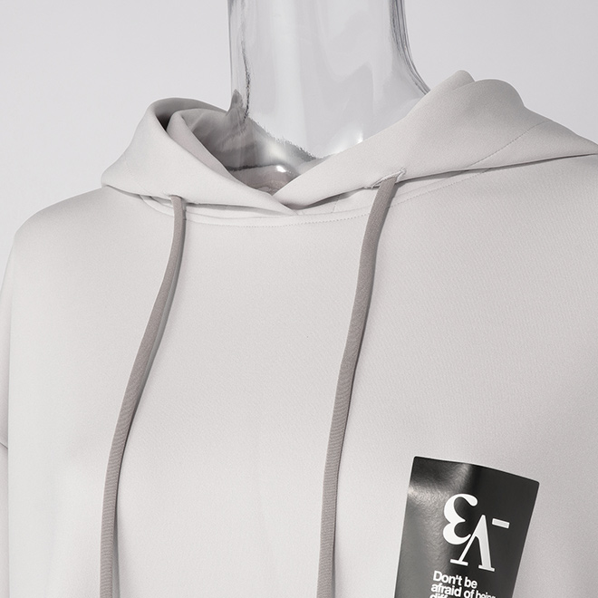 _V3 Aqua Sting jersey Hoodie　フーディ 詳細画像 グレー 4