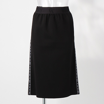 _V3 side logotape Knit Skirt　スカート