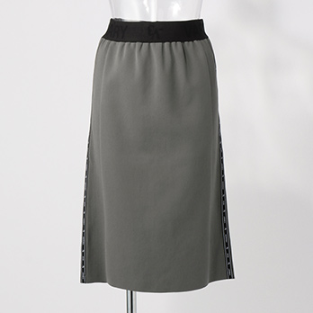 _V3 side logotape Knit Skirt　スカート