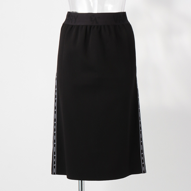 _V3 side logotape Knit Skirt　スカート 詳細画像 ブラック 1