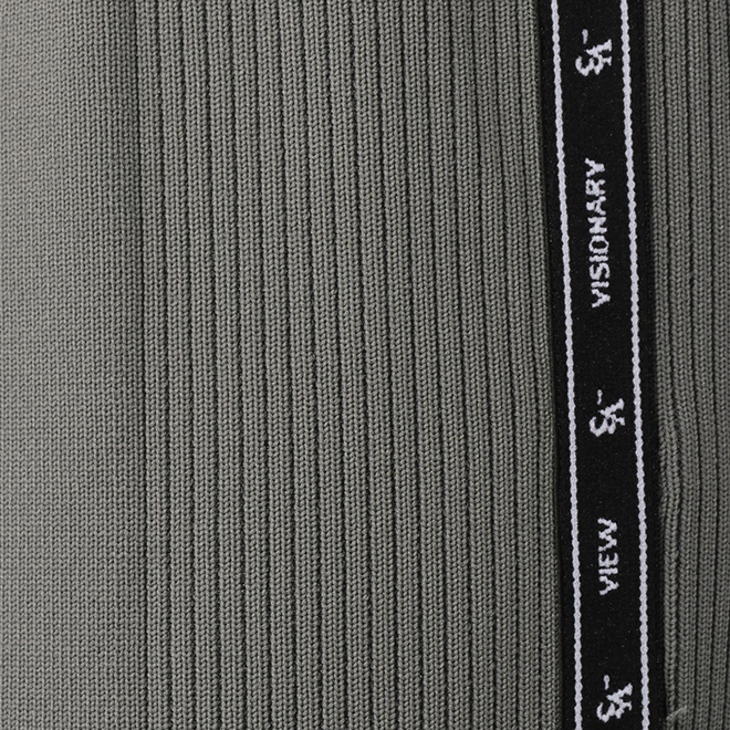 _V3 side logotape Knit Skirt 詳細画像 カーキ 6