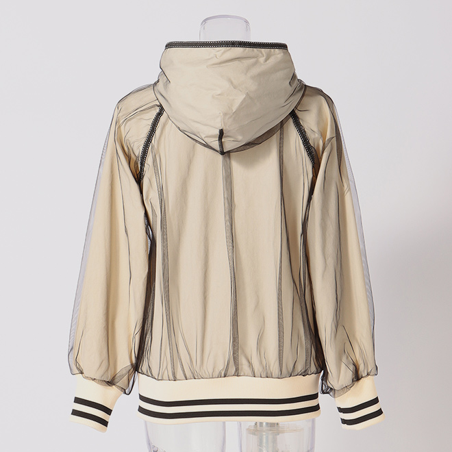 _V3 Sop stretch Blouson with Tulle　ブルゾン 詳細画像 ベージュ 3