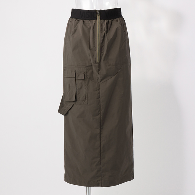 _V3 High count Taslan Skirt 詳細画像 カーキ 1