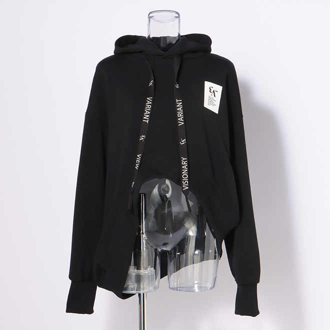 _V3 ECO BLUE  Cropped Hoodie　フーディ 詳細画像 ブラック 1