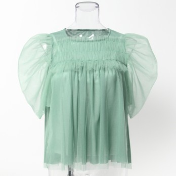 【期間限定】TULLE ＆ POWER NET　ブラウス 詳細画像