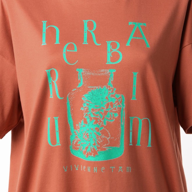 【期間限定】HERBARIUM PRINT TEE　 詳細画像 オレンジ 4