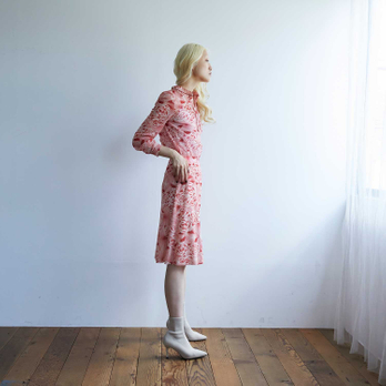 【期間限定】PEONY PRINT NET　スカート 詳細画像