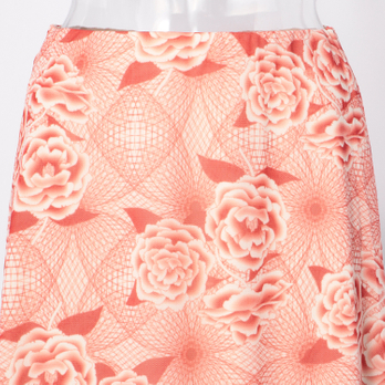 【期間限定】PEONY PRINT NET　スカート 詳細画像