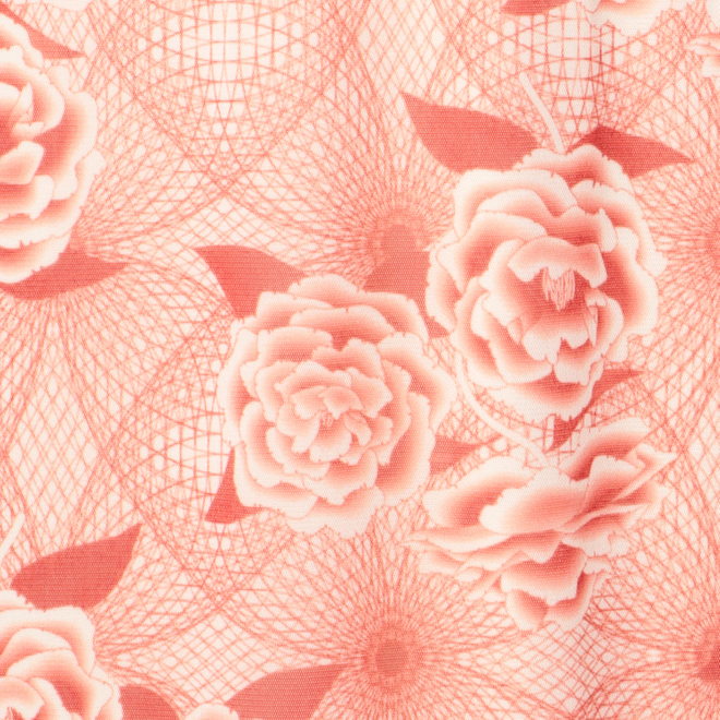 【期間限定】PEONY PRINT NET　スカート 詳細画像 レッド 9