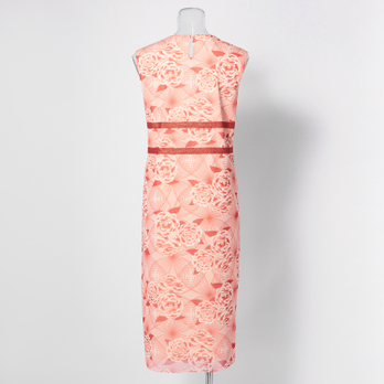 【期間限定】PEONY PRINT NET　ドレス 詳細画像