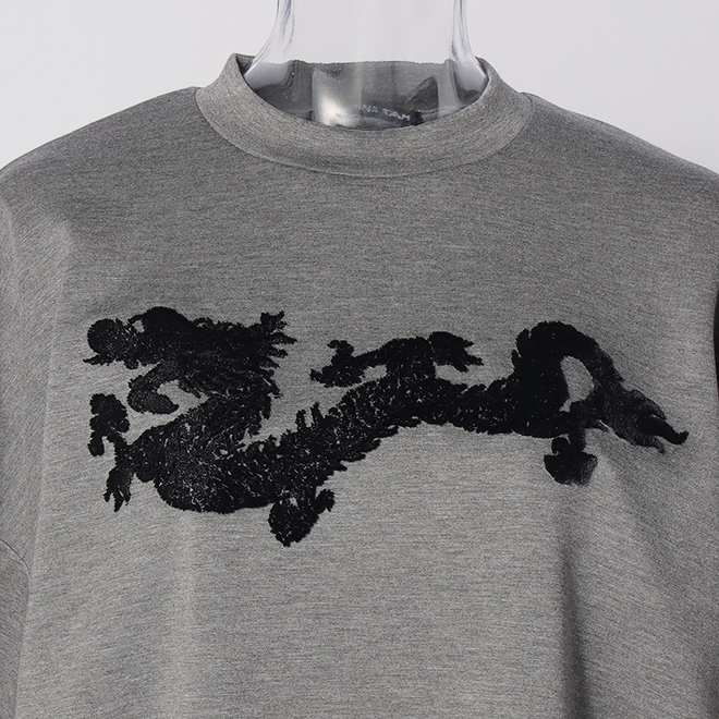 WLC　ブラシ刺繍プルオーバー 詳細画像 ライトグレー 4