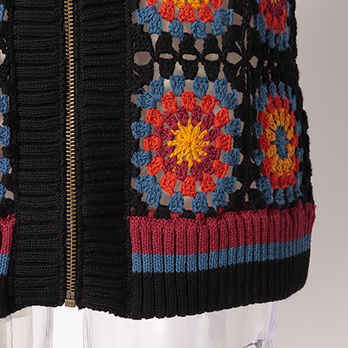 MANDARA CROCHET KNIT　ブルゾン 詳細画像