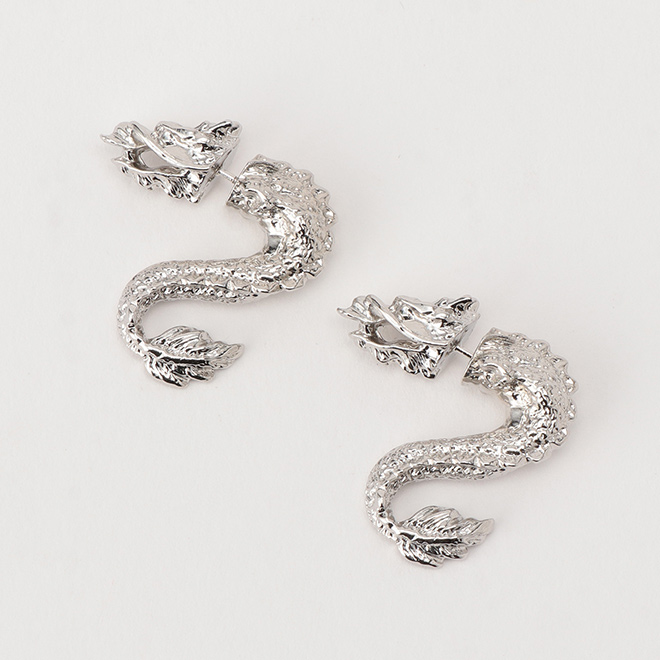 DRAGON EARRINGS 詳細画像 シルバー 1