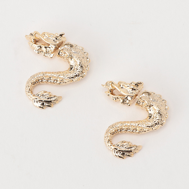 DRAGON EARRINGS 詳細画像 ゴールド 1