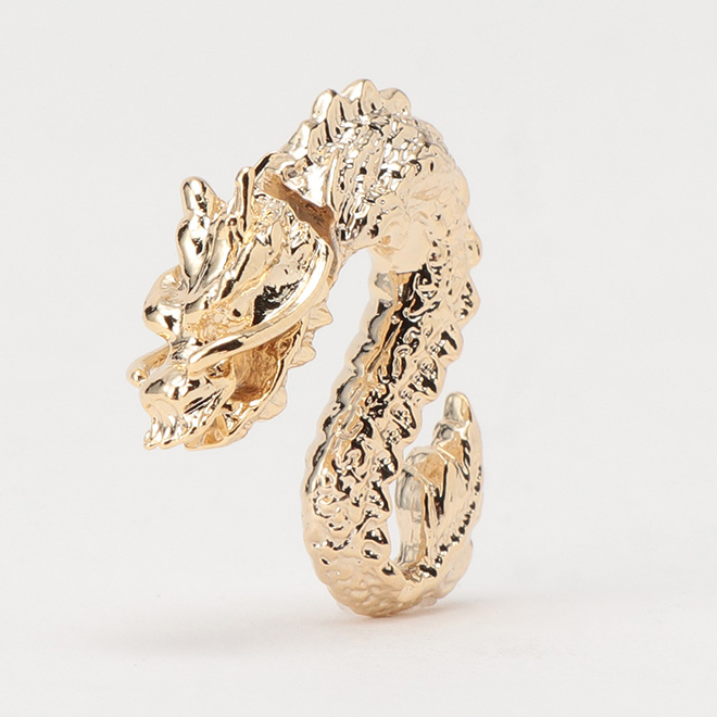 DRAGON EARRINGS 詳細画像 ゴールド 3