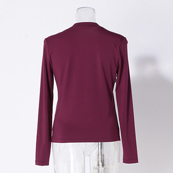 MODAL JERSEY WITH LACE　ブラウス 詳細画像