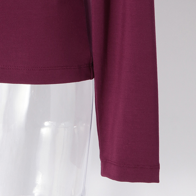 MODAL JERSEY WITH LACE　ブラウス 詳細画像 パープル 5