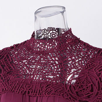 MODAL JERSEY WITH LACE　ドレス 詳細画像